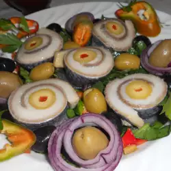 Albanska zelena salata sa mariniranom haringom (Iz Valone)