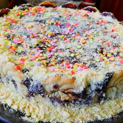 Keks torta sa kakao kremom i ananasom