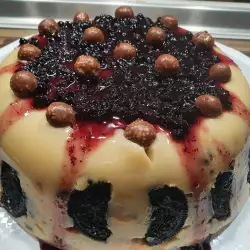 Brza keks torta sa slatkom od borovnica