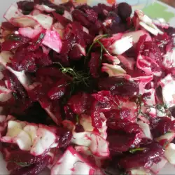 Crvena salata sa cvekom i pasuljem
