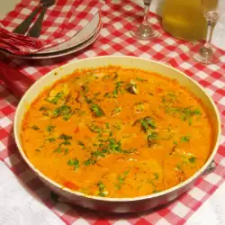 Oslić sa paprikom i sosom od pavlake i paradajza