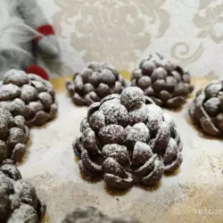 Božićne šišarke sa keksom i kiselom pavlakom ​
