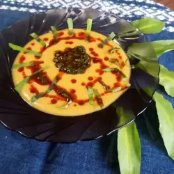 Krem supa od crvenog sočiva sa sremušem