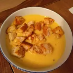 Krem supa sa bundevom i topljenim sirom