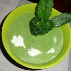 Jednostavna zelena krem supa