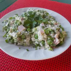 Zelena salata sa pirinčem