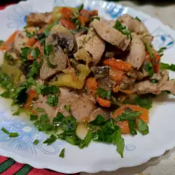 Piletina na tiganju sa povrćem