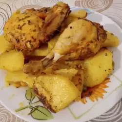 Piletina sa krompirom i kukuruzom u rerni