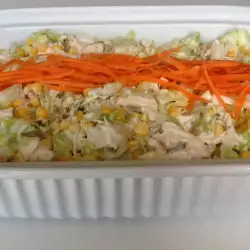 Pileća salata sa kupusom i šargarepom