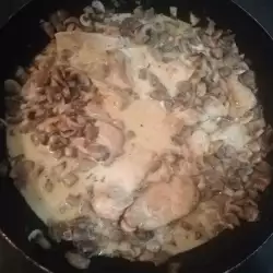 Pileće meso u sosu od šampinjona