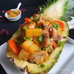 Piletina sa ananasom i miksom povrća