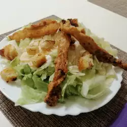Salata Cezar sa komadićima piletine