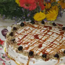 Jednostavna torta sa pavlakom i višnjama