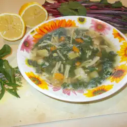 Supa sa listovima cvekle