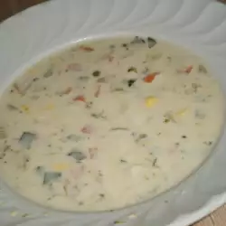 Bogata supa od povrća sa topljenim sirom