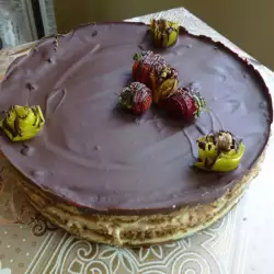 Torta sa kremom od banana i čokoladnom glazurom