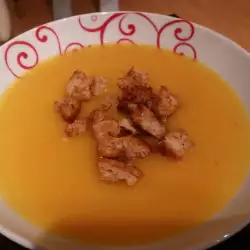 Krem supa od povrća sa krutonima