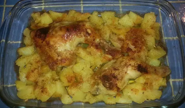 Aromatični pileći bataci sa krompirom