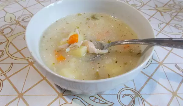 Pileća supa sa krompirom i pirinčem