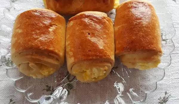 Rošćići sa sirom, mešeni u mini pekari