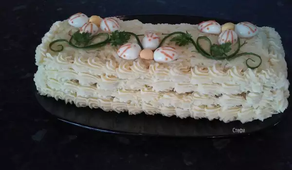 Slana torta sa kuvanim jajima