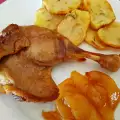 Pačiji bataci konfi sa karamelizovanim kruškama i krompirom