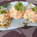 Salata od kuvane šargarepe, krompira, mladog luka i peršuna