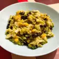 Kupus salata sa kinoom i zelenim dresingom