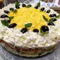 Novogodišnja torta od ruske salate Olivije