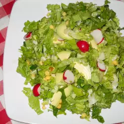 Sveža salata sa avokadom i rotkvicama