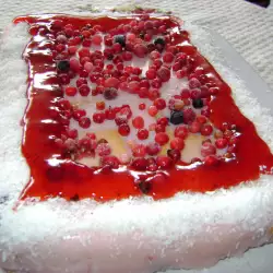 Keks torta sa skrobom i voćem