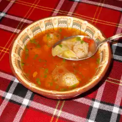 Baštenska bistra supa sa lopticama
