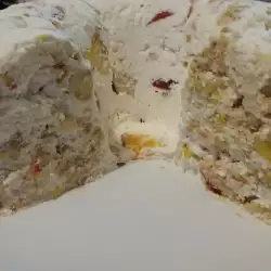 Keks torta sa želatinom i bananama