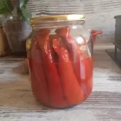 Blanširana paprika u teglama za zimu
