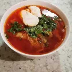 Supa sa mesom i paradajz pireom
