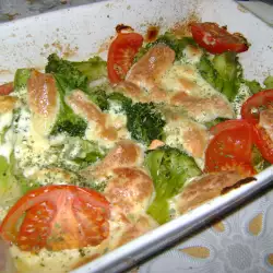Brokoli u rerni sa paradajzom