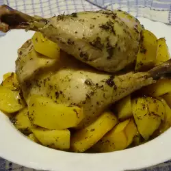 Pileći bataci sa dinstanim krompirom na provansalski način