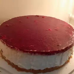 Čizkejk torta sa plazmom i malinama