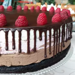 Čokoladna torta s malinama i želatinom