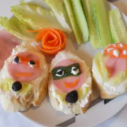 Jednostavni dečiji sendviči sa francuskim hlebom