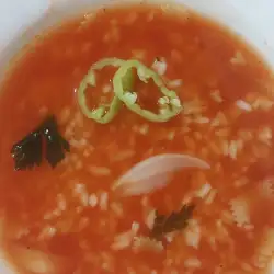 Paradajz supa sa pirinčem i testeninom