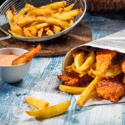 Fish n Chips tempura sa tartar sosom