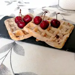 Slatke vafle sa višnjama