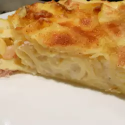 Francuski gratin sa sirom i šunkom (Gratin de pates au jambon)