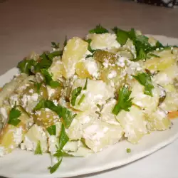 Salata sa kiselim krastavčićima bez mesa
