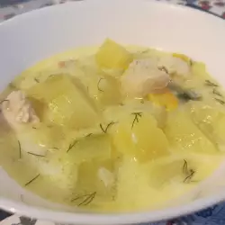 Pileća supa sa tikvicama