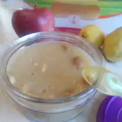 Kašica sa jabukama, kruškama i keksićima za bebe