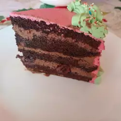 Božićna torta sa čokoladom i slatkom od višanja