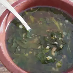 Zelena prolećna supa sa heljdom i bulgurom