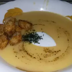 Krem supa sa belim lukom